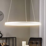 Arcchio Suspension LED Albiona, blanc, 1 anneau, Ø 60 cm