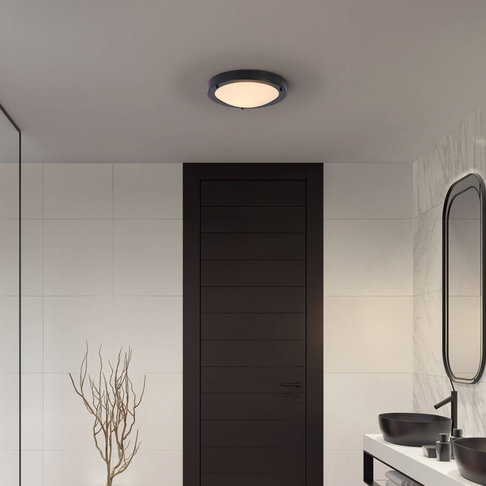 LEDVANCE Bathroom Classic Round plafond 31 cm noir