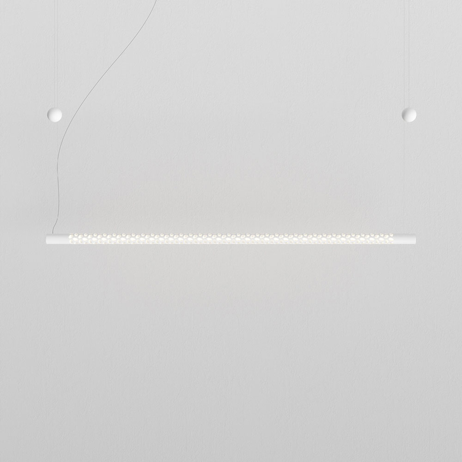 "Rotaliana Squiggle H8 LED pakabinamas šviestuvas baltas 140 cm