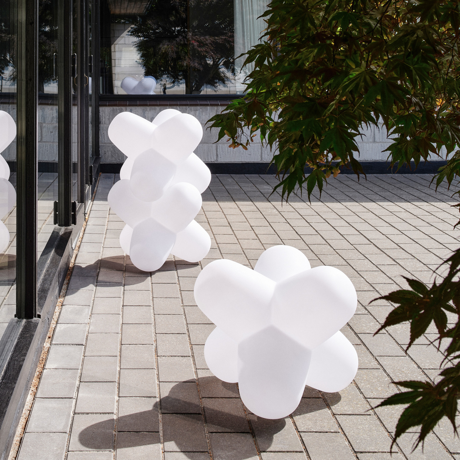 Tom Dixon LED baterijska namizna svetilka JACK, bela, 58 x 58 cm, IP65