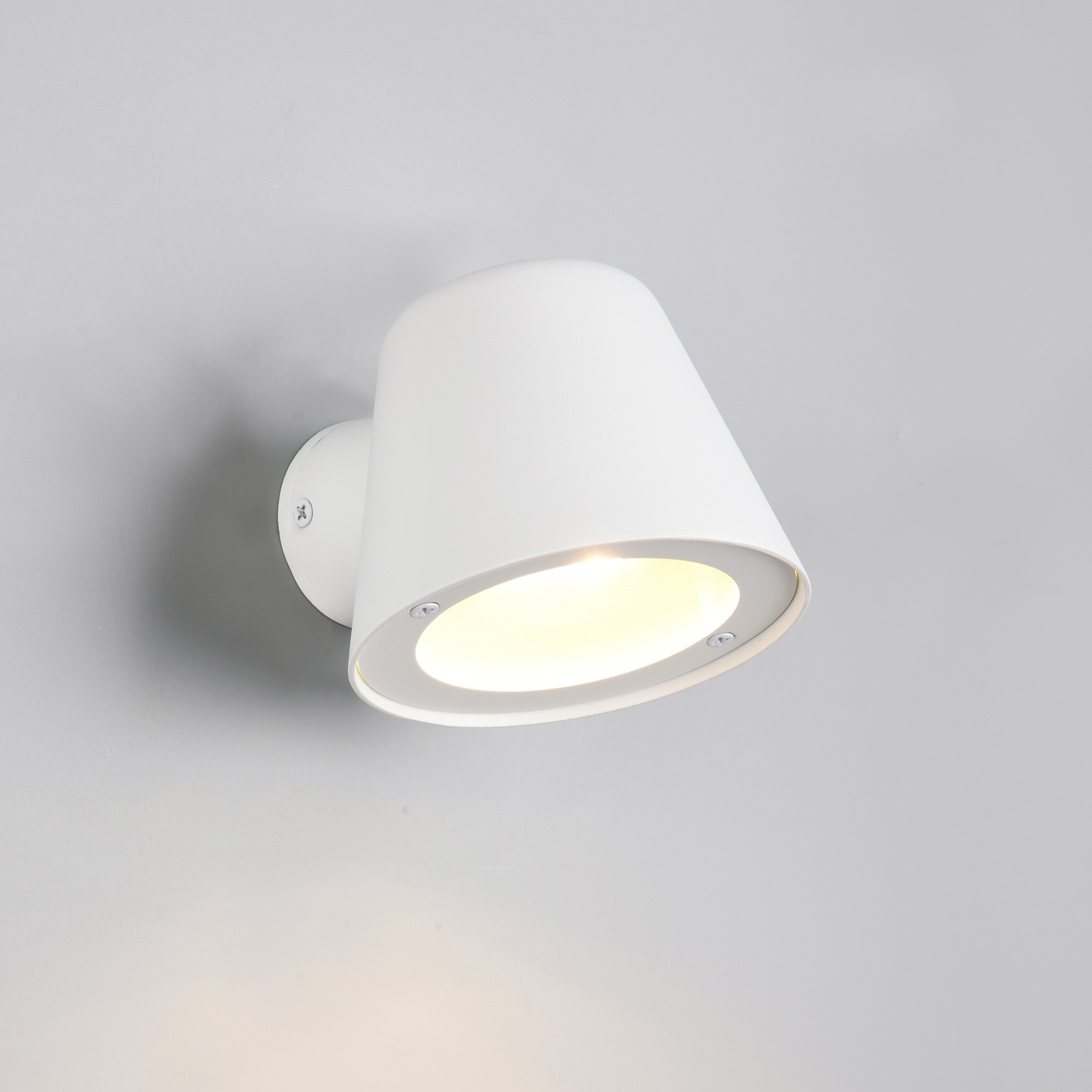 Lampă de exterior Beni, alb mat, lățime 11 cm, metal Lampă de exterior Beni, alb mat, lățime 11 cm, metal