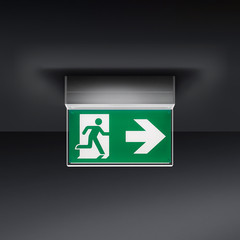 BRUMBERG Rescue Luce di emergenza a due LED, IP41, angolare
