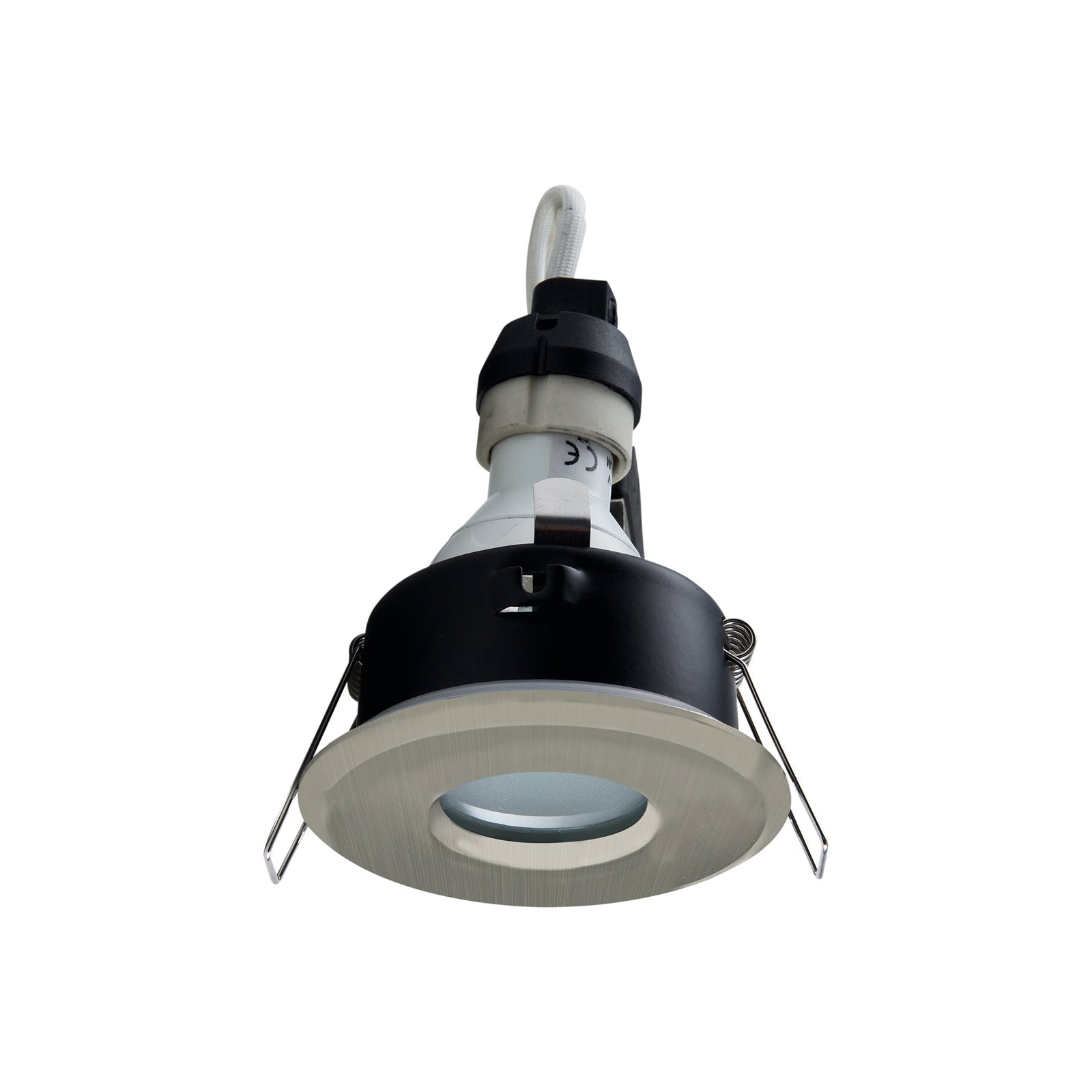 DL7001 high-voltage downlight, brushed iron