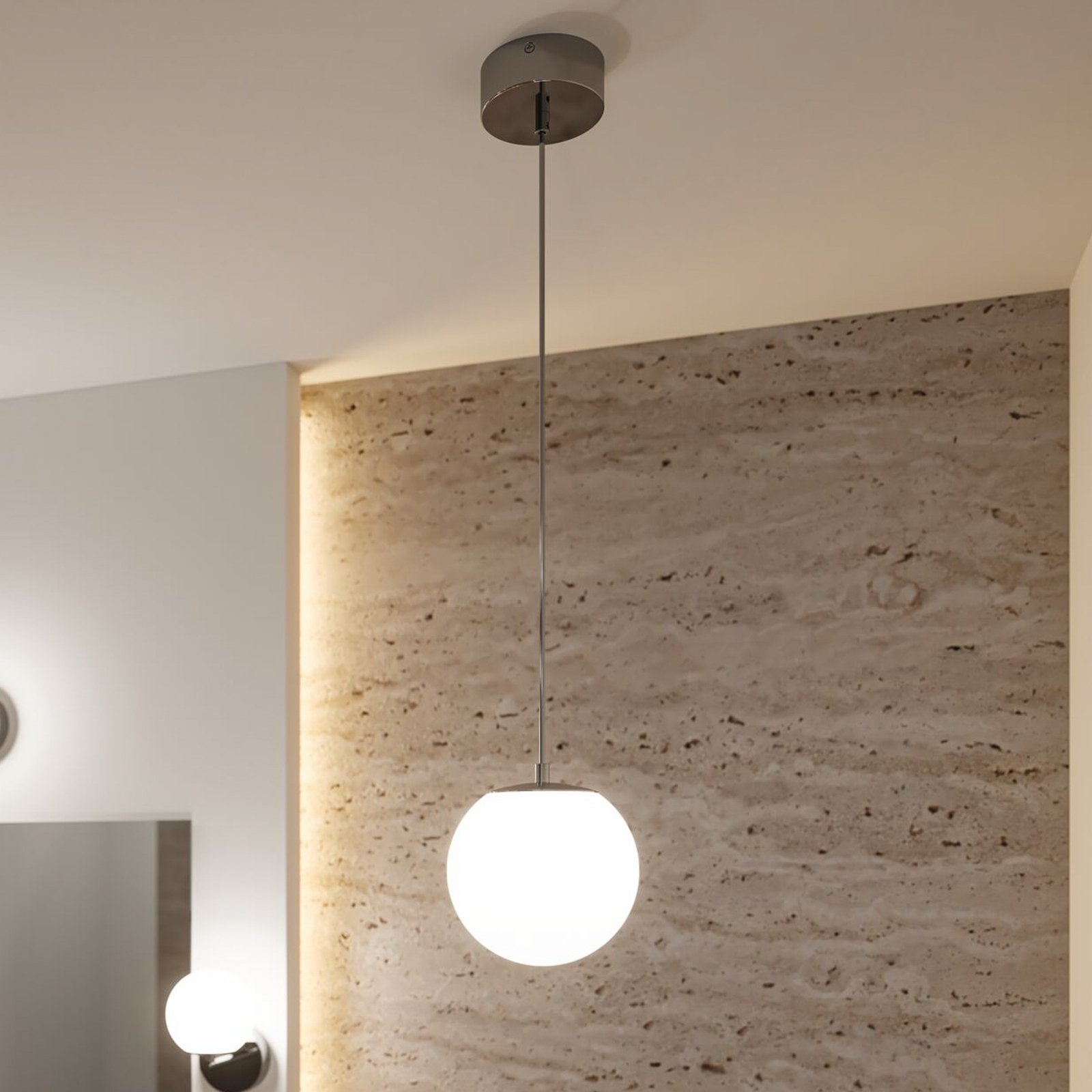 Gove LED Lustră Pendul IP44 Cromat/Satin - Paulmann