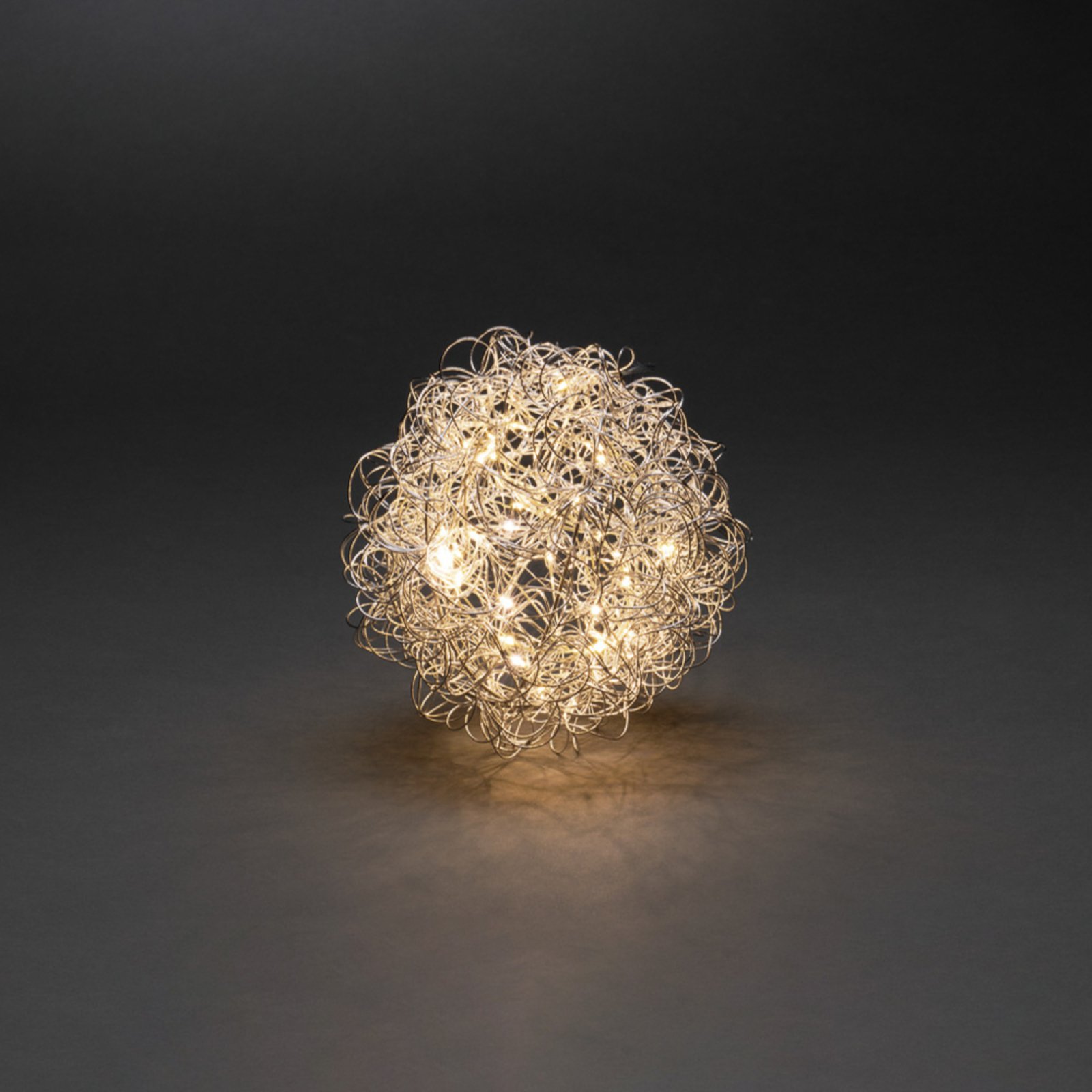 LED-Dekoleuchte Drahtball, Ø 20cm, 40 LEDs