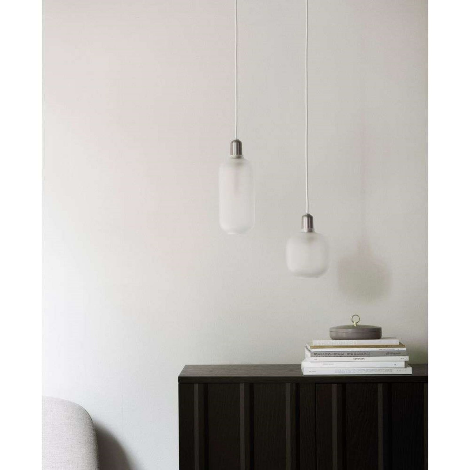 Amp Pendel Small Matt/White Normann Copenhagen - Stue - Glas