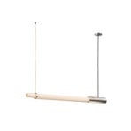 Lampada LED a sospensione In Fine, argento, lunghezza 105 cm - DCW
