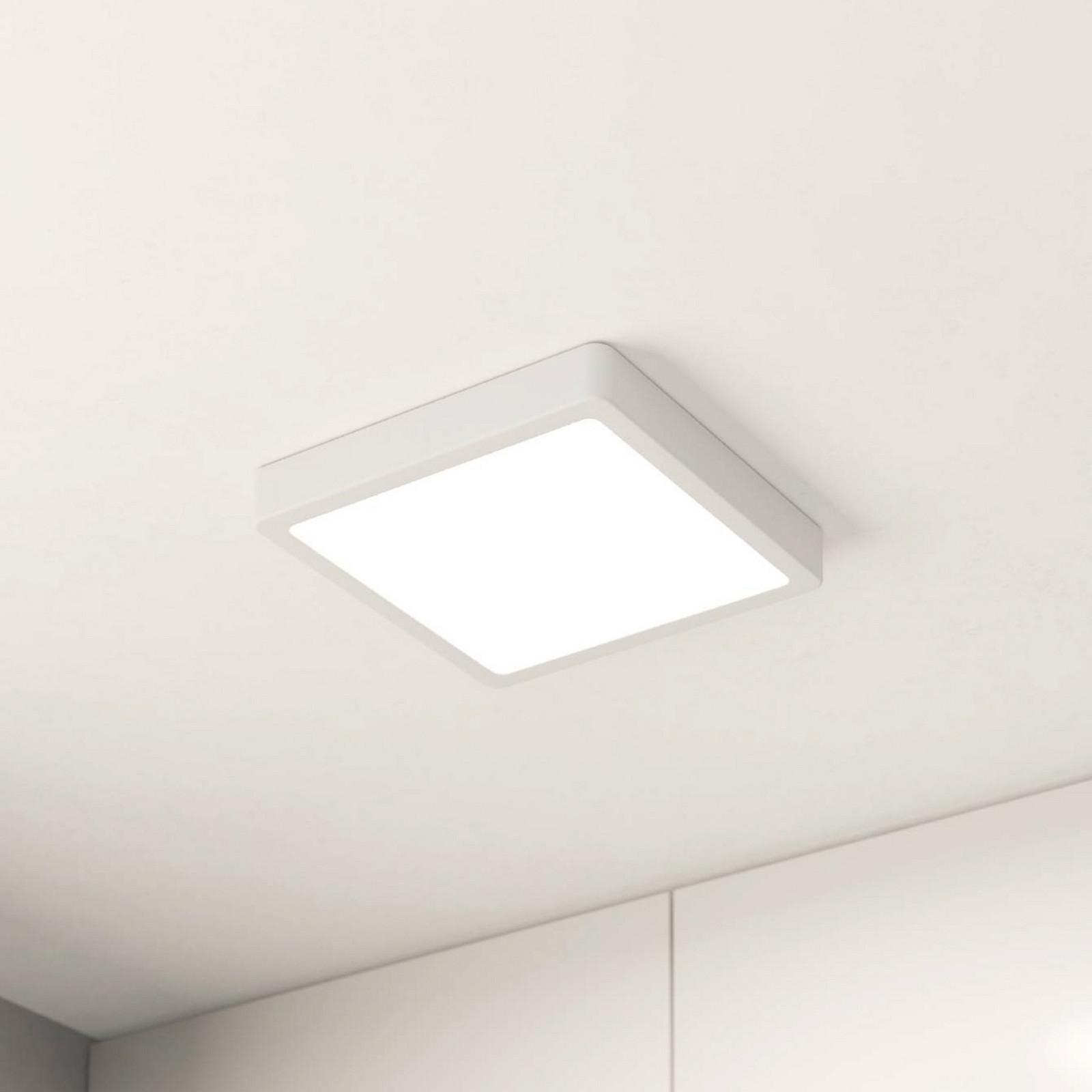 EGLO Plafonieră LED Fueva 5 IP44 3000K alb 21x21cm - Baie - Metal