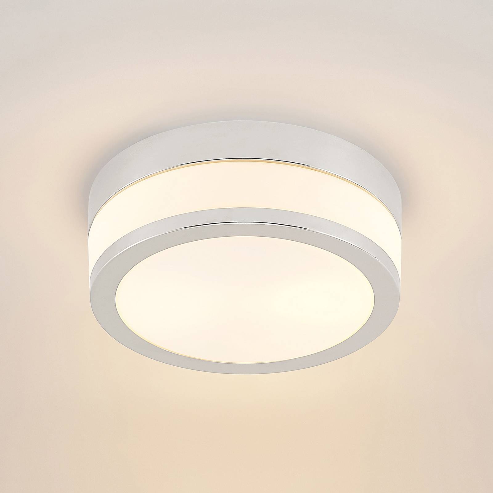 Lindby Flavi łazienkowa lampa sufitowa 23 cm chrom