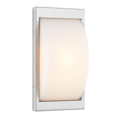 Applique da esterni LED tipo 068LED, colore acciaio inossidabile