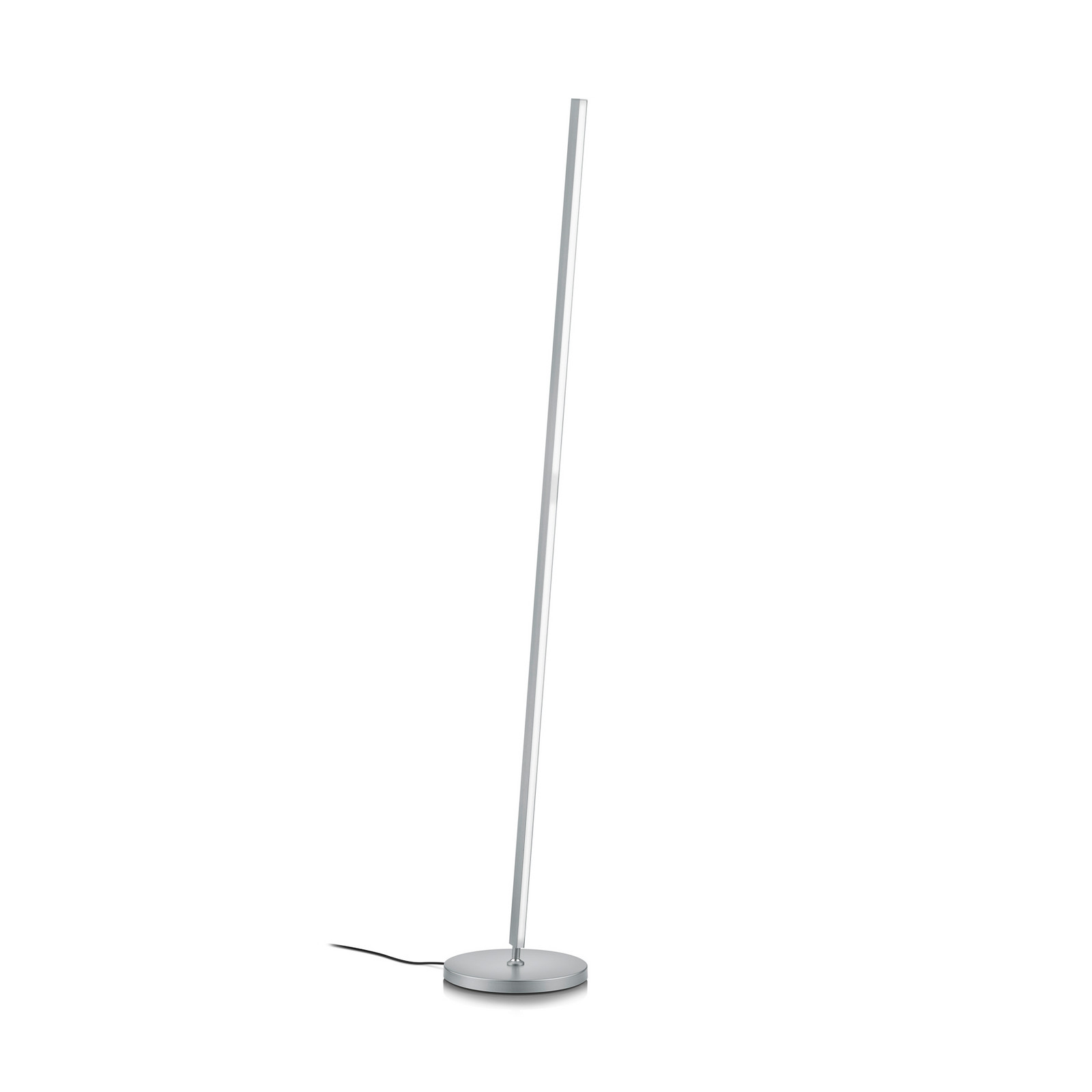 Knapstein LED-stoječa svetilka Fabia z upravljanjem z gestami, nikljeva, višina 160 cm, - Dnevna soba / jedilnica - Sodobni - mat nikljev - Aluminij
