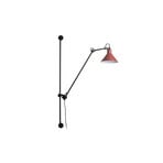 214 Applique Murale Conic Noir/Rouge - Lampe Gras