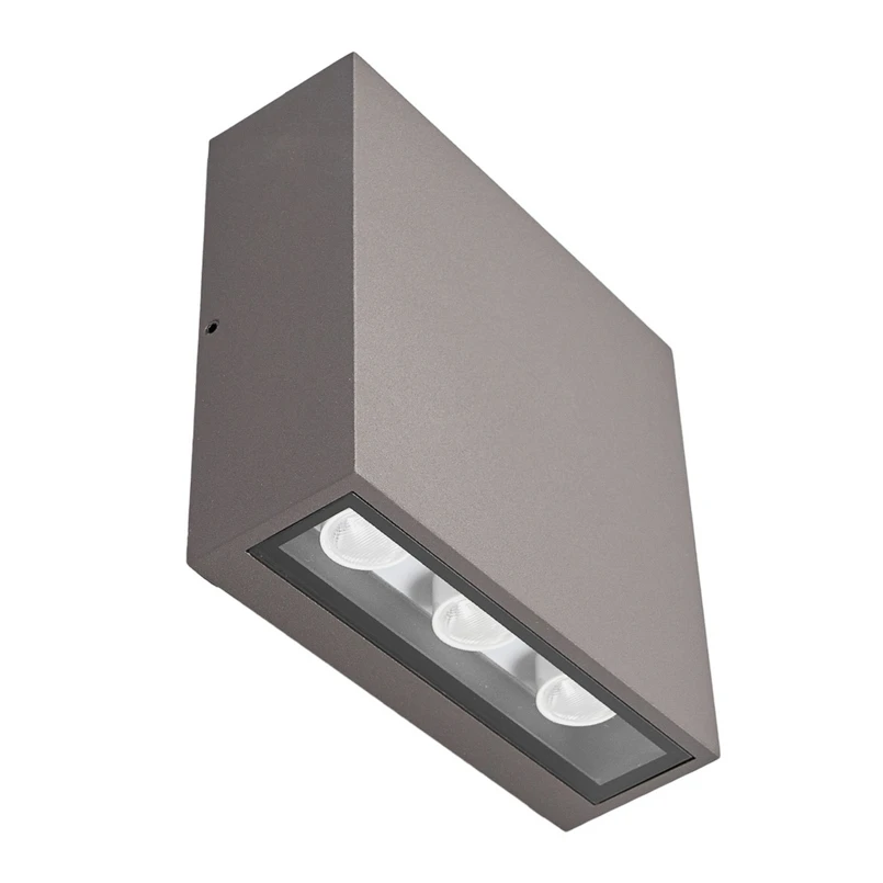 Lucande – Trizy LED Square Außen Wandleuchte Graphite