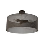 Deckenlampe Zofia, kaffeebraun, Metall, Ø 50 cm, 3-flg., E27