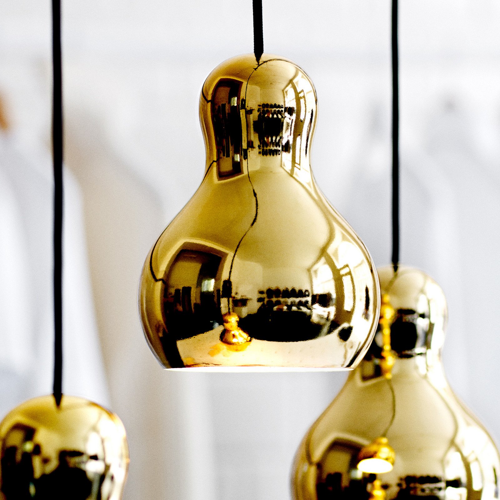 FRITZ HANSEN Lampă suspendată Calabash P1 auriu - Camera de zi / sufragerie - Design - Metal