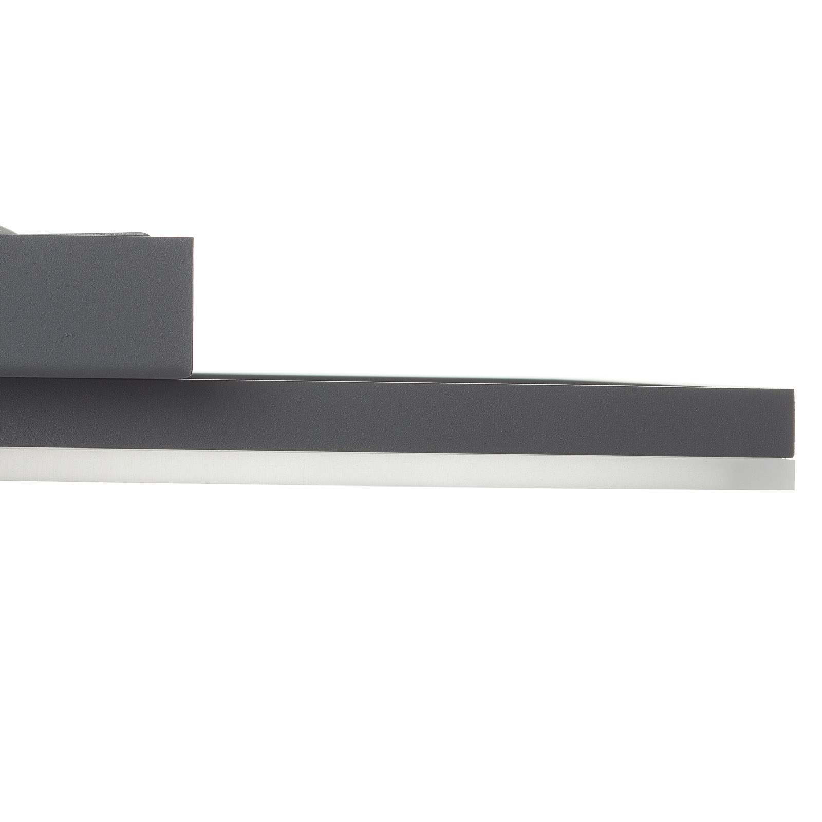 Plafonnier LED Bard, 27x27 cm, anthracite