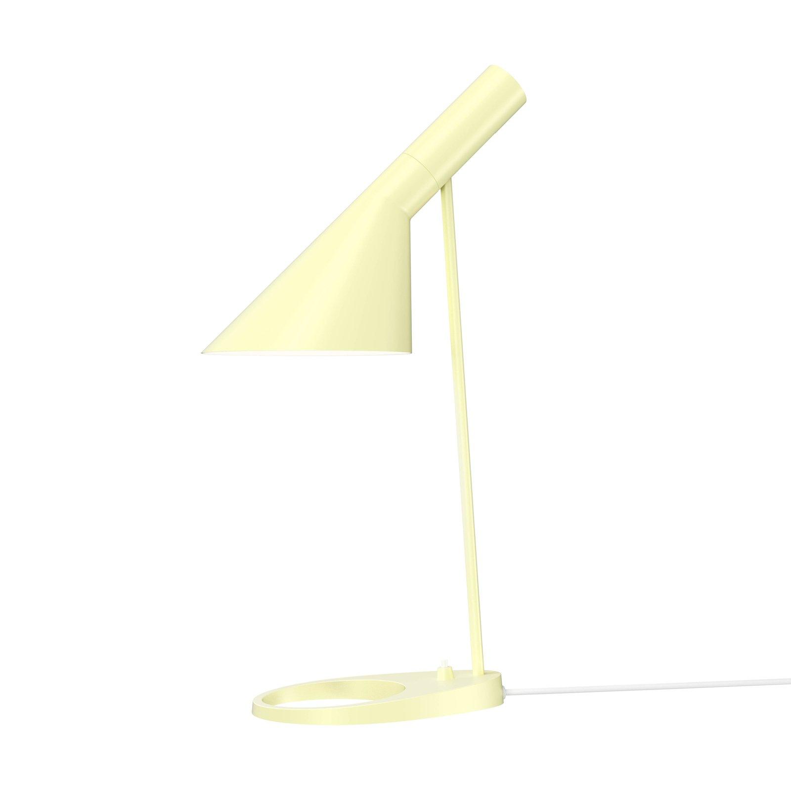 Louis Poulsen AJ designer bordlampe lys gul