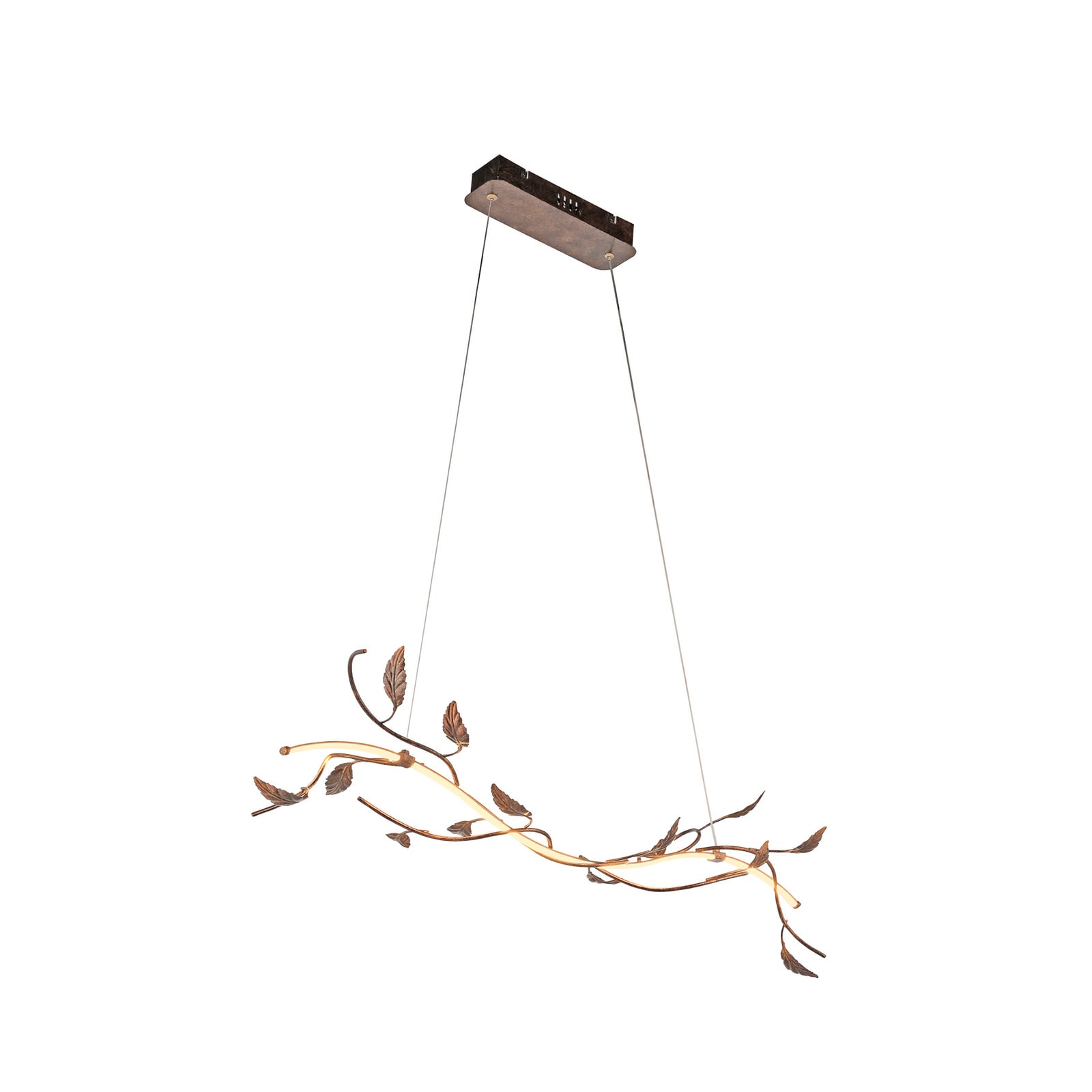 Aurelia LED pendant light, rust brown, metal, 2,700K, dimmable Aurelia LED pendant light, rust brown, metal, 2,700K, dimmable