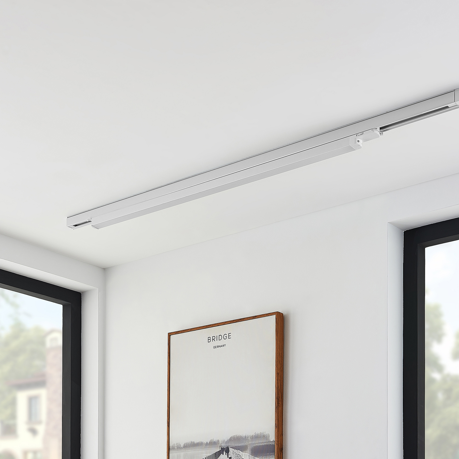 Arcchio Harlow LED-skinne, hvit, 109 cm