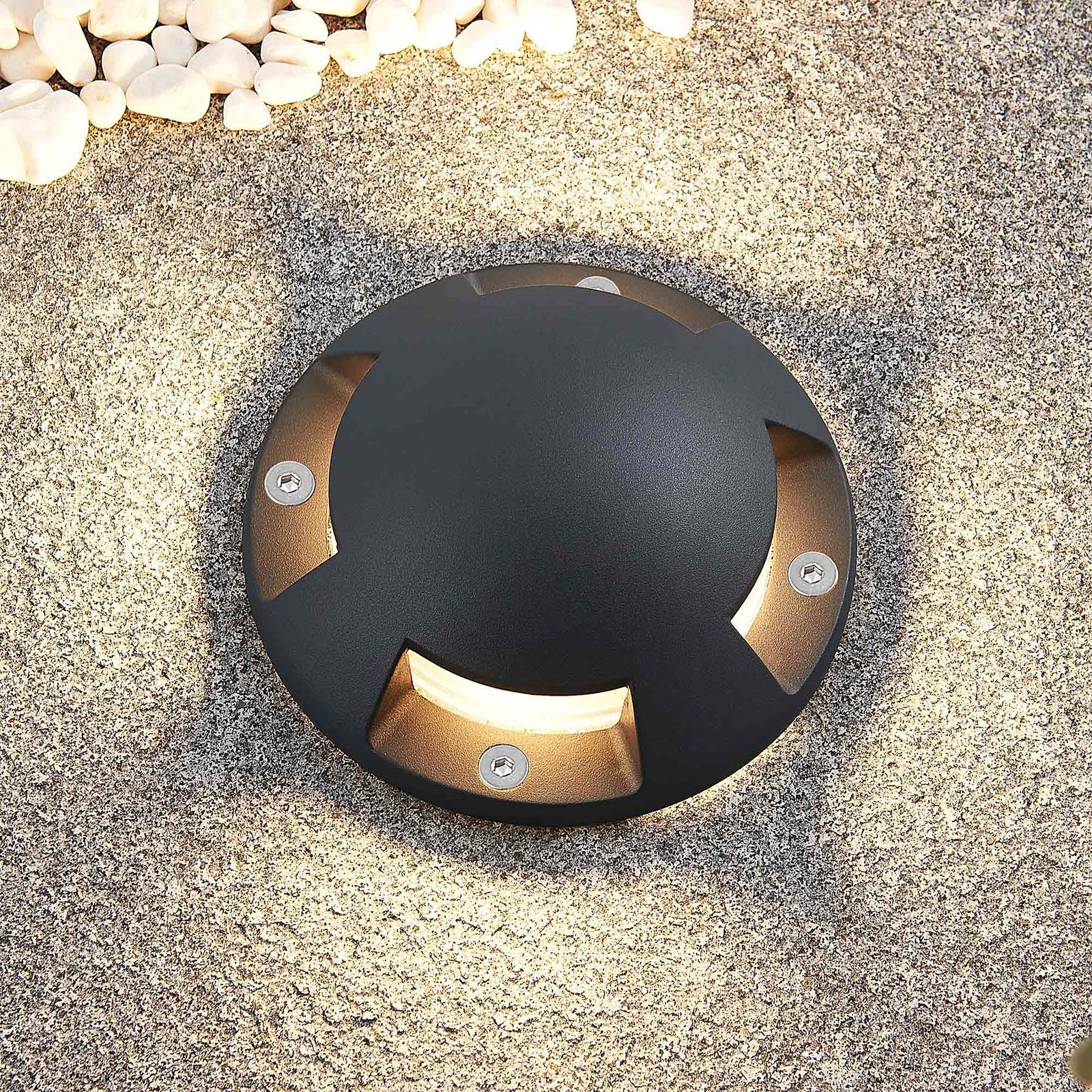 Lindby Huban LED-Bodenaufbauleuchte, vierflammig