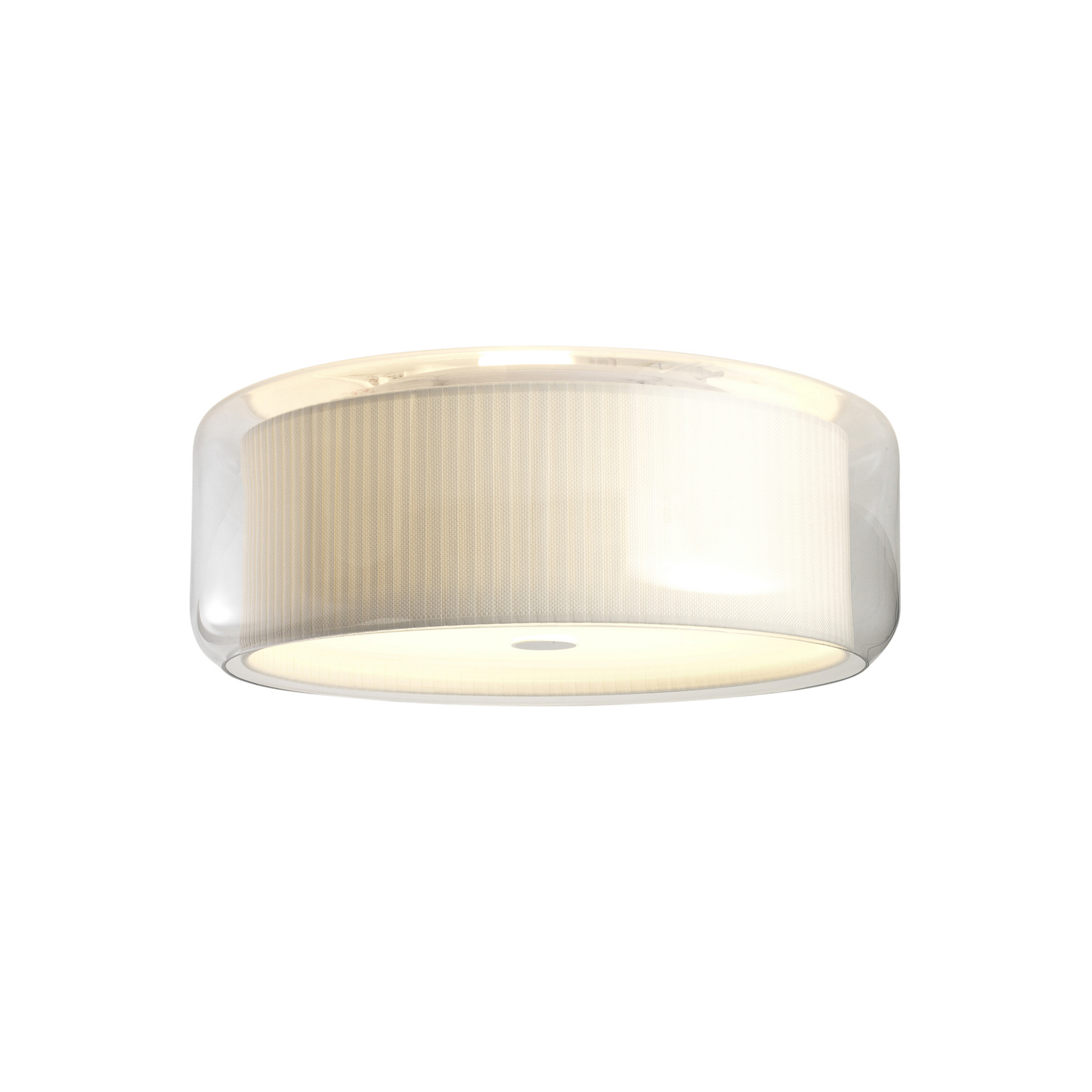 Mercer C plafonnier, verre, coton - MARSET