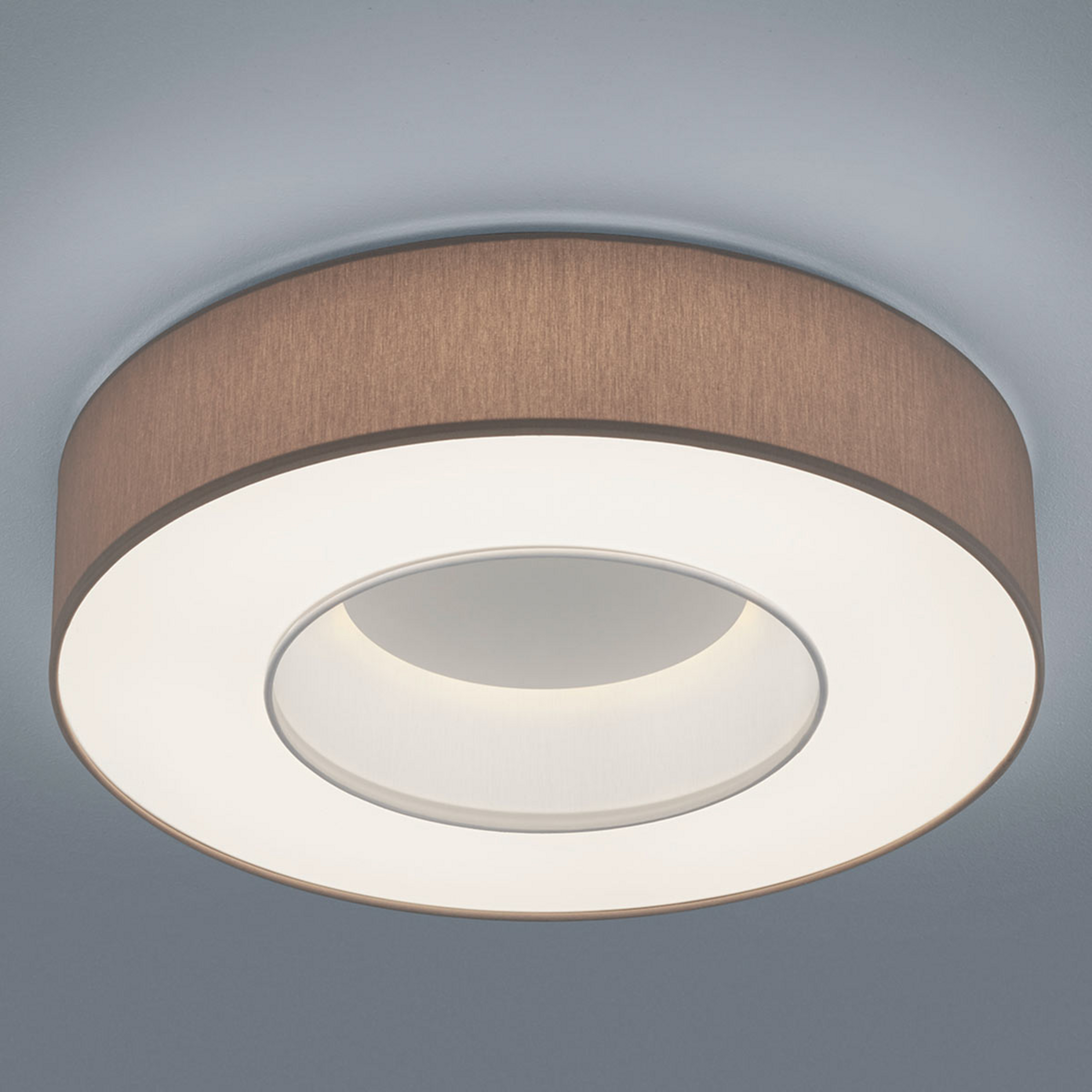 Helestra Lomo - plafonnier LED, chintz mocca
