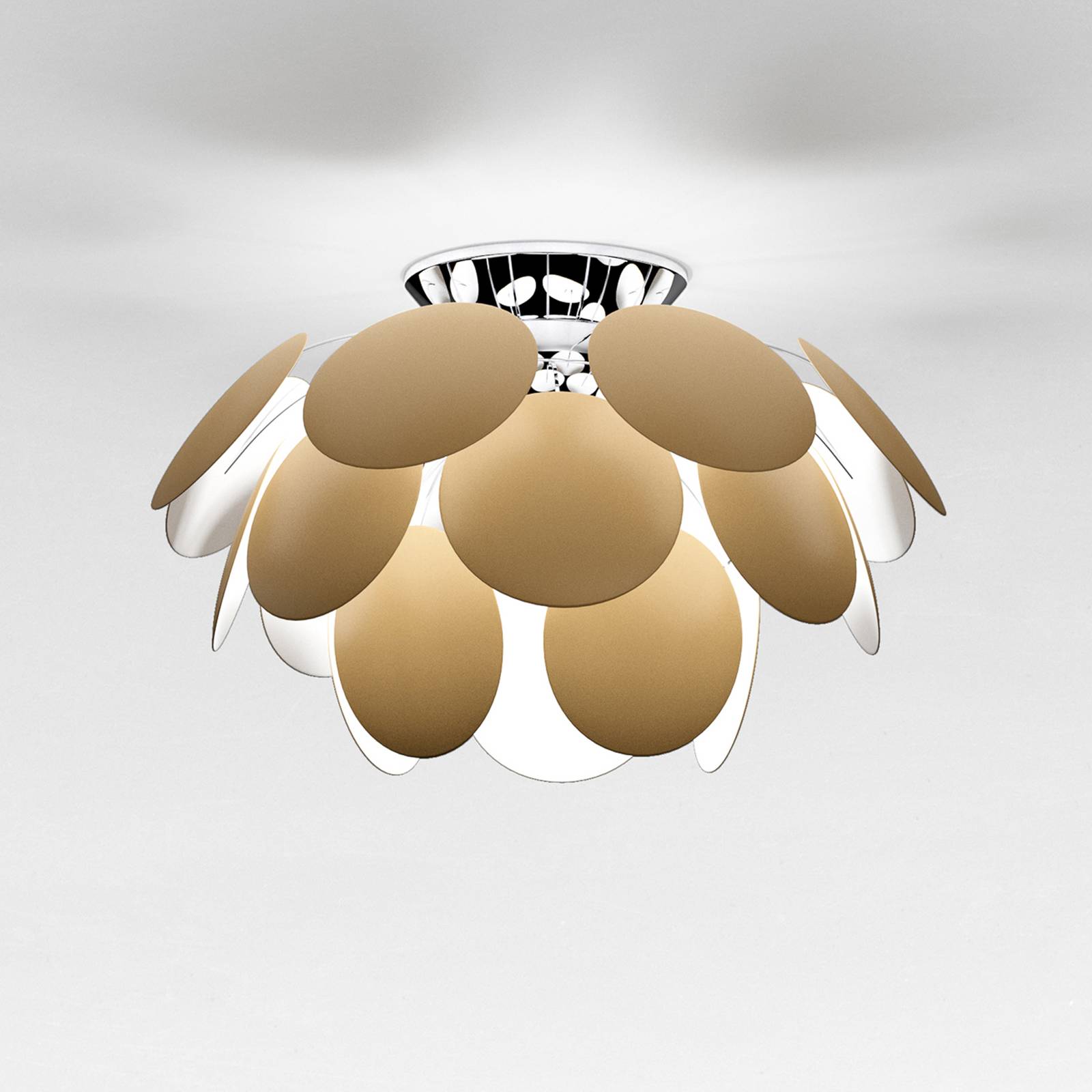 MARSET Discocó taklampa Ø 68 cm beige matt