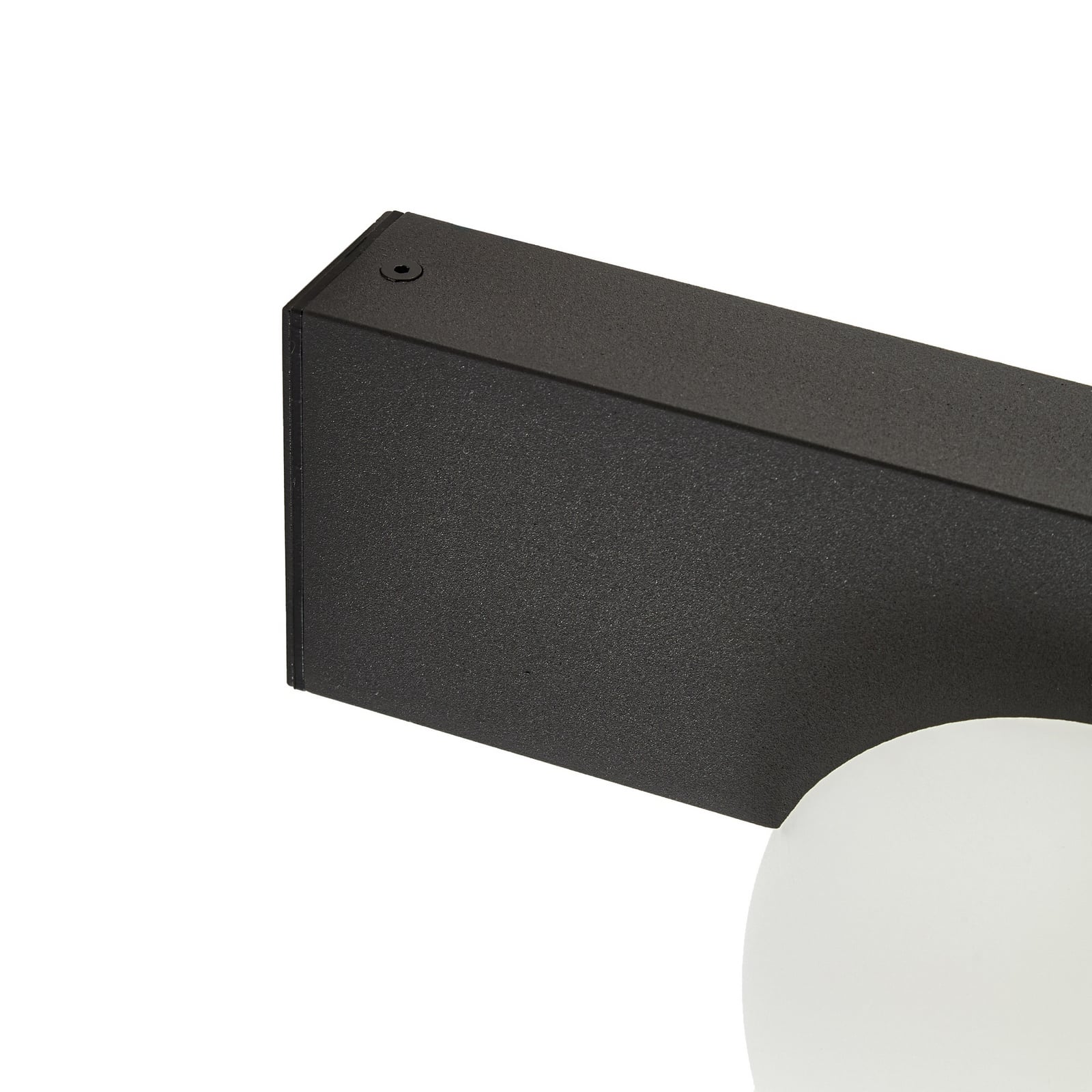 Aplique LED para exterior Lucande Vijon, negra, CCT, IP44