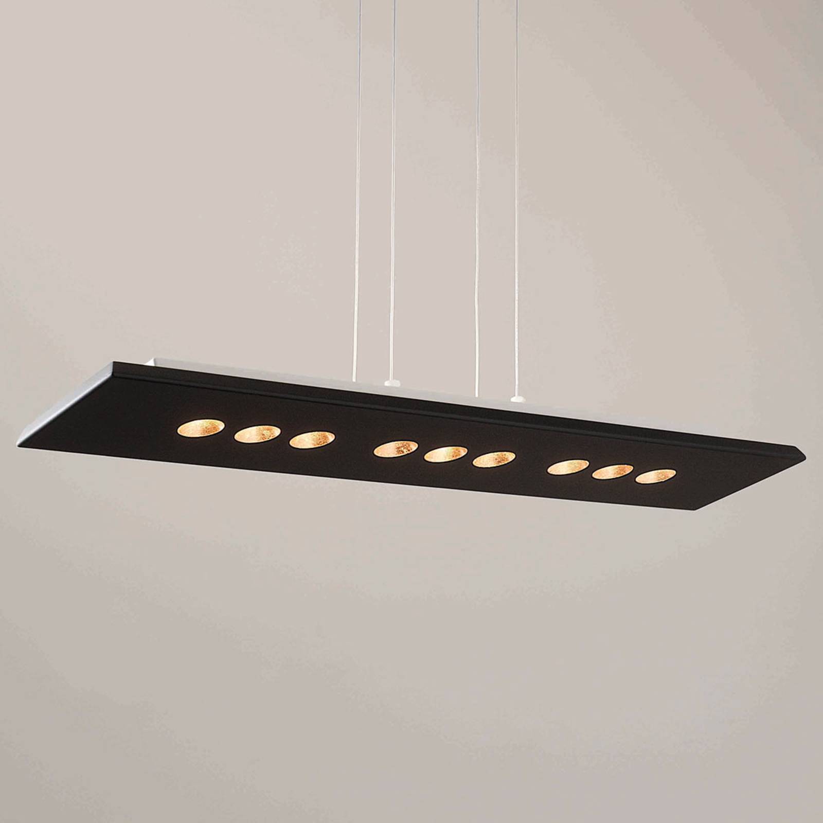 ICONE Confort LED-Hängeleuchte in schwarz-gold