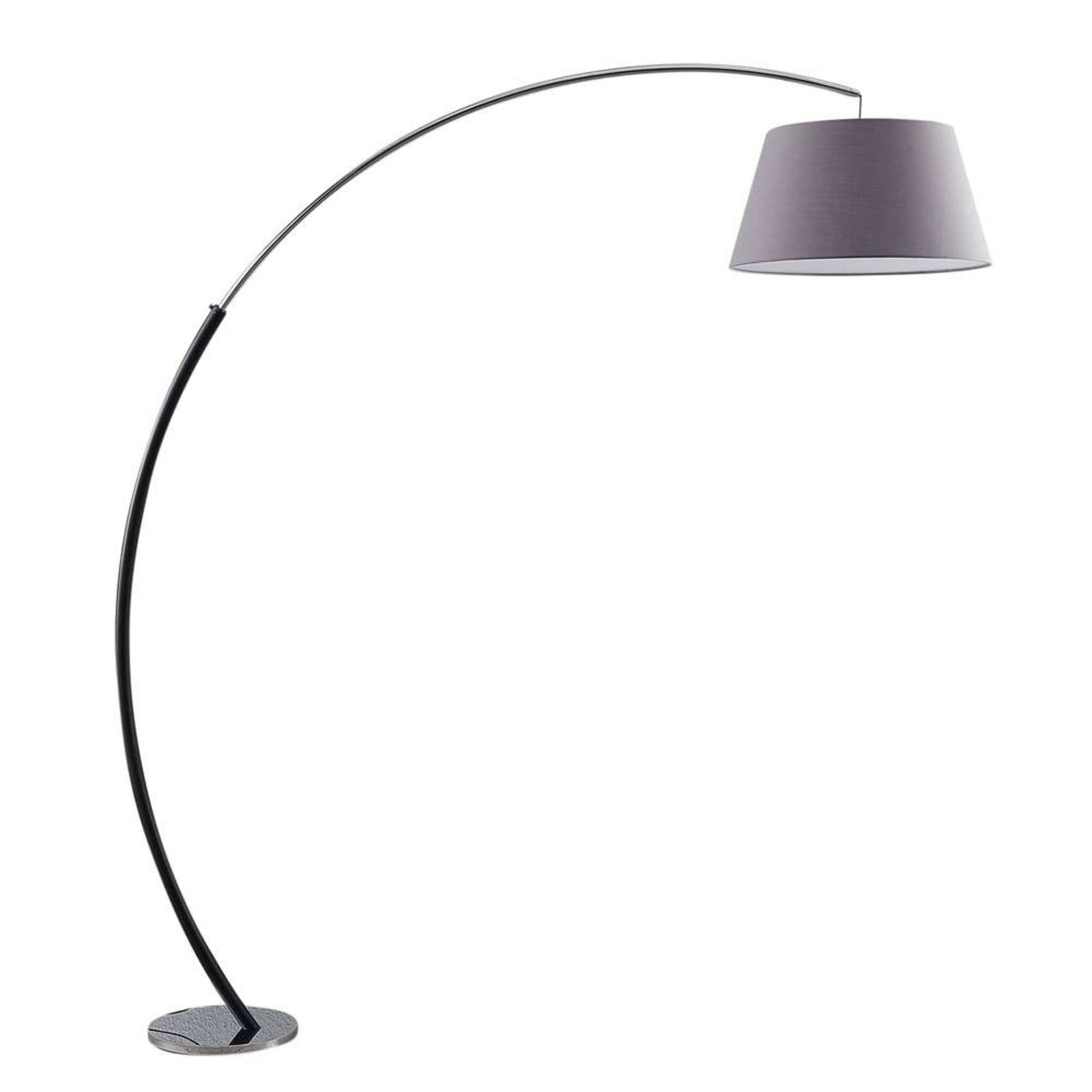 Evelyna Podna lampa Siva/Krom/Crna - Lucande