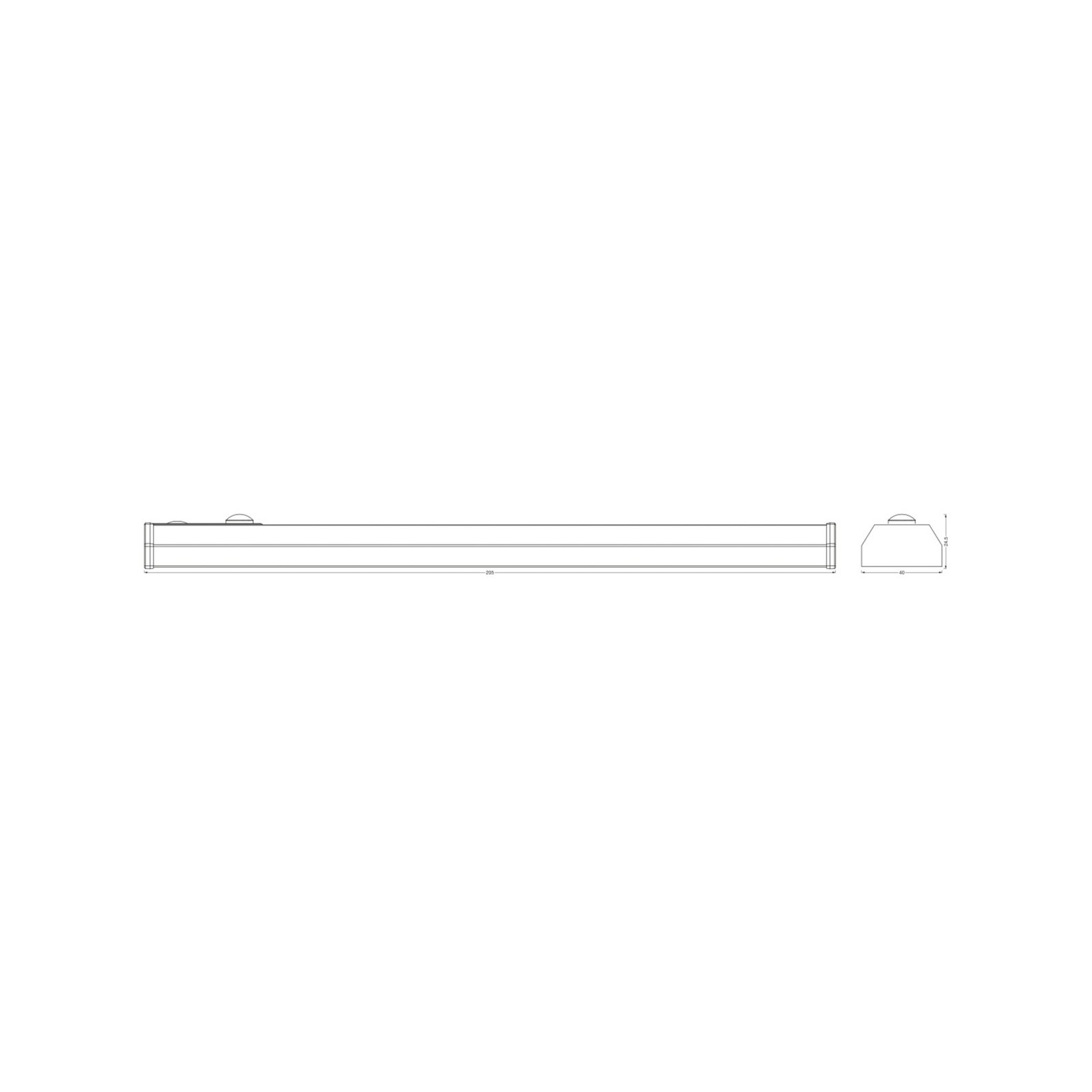 OSRAM LED-kaapinalusvalaisin LINEAR BACKLIGHT, 26 cm, valkoinen