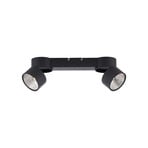 Nola LED-loftlampe, 2 lyskilder, sort – PURE