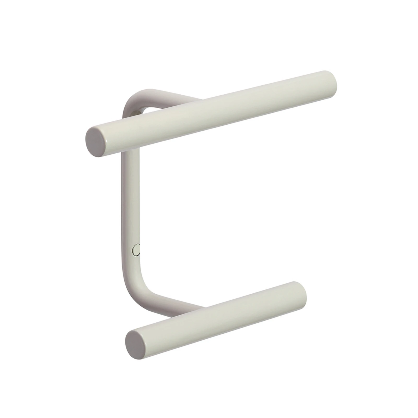 Perchero de pared Flip, gris claro, ancho 20 cm, metal