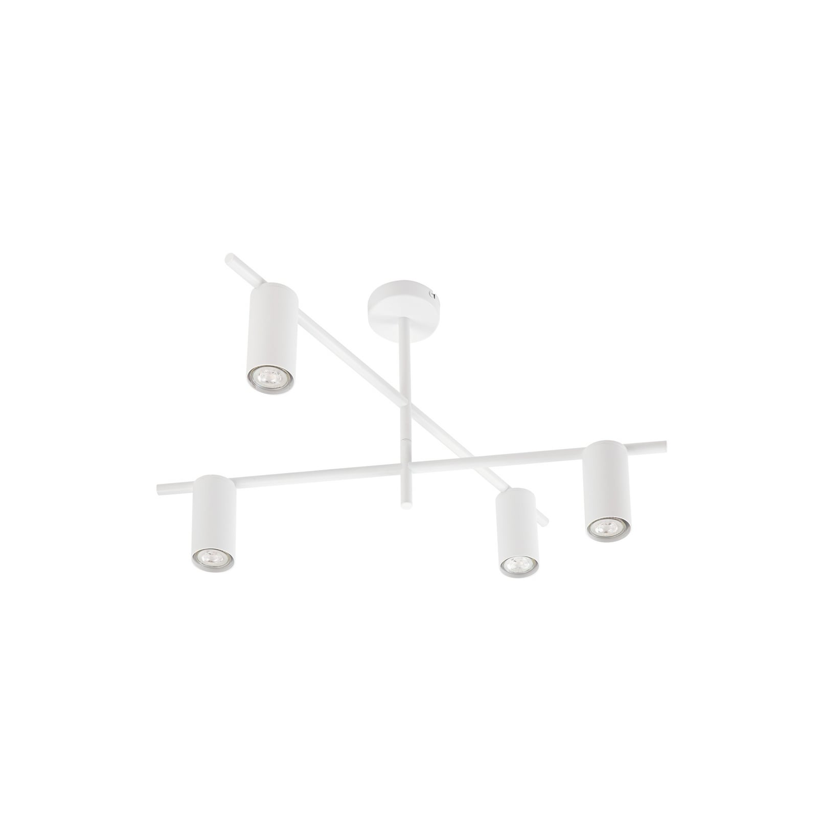 Plafonnier Marilou, à 4 lampes, blanc, Ø 70 cm - Lindby Plafonnier Marilou, à 4 lampes, blanc, Ø 70 cm - Lindby