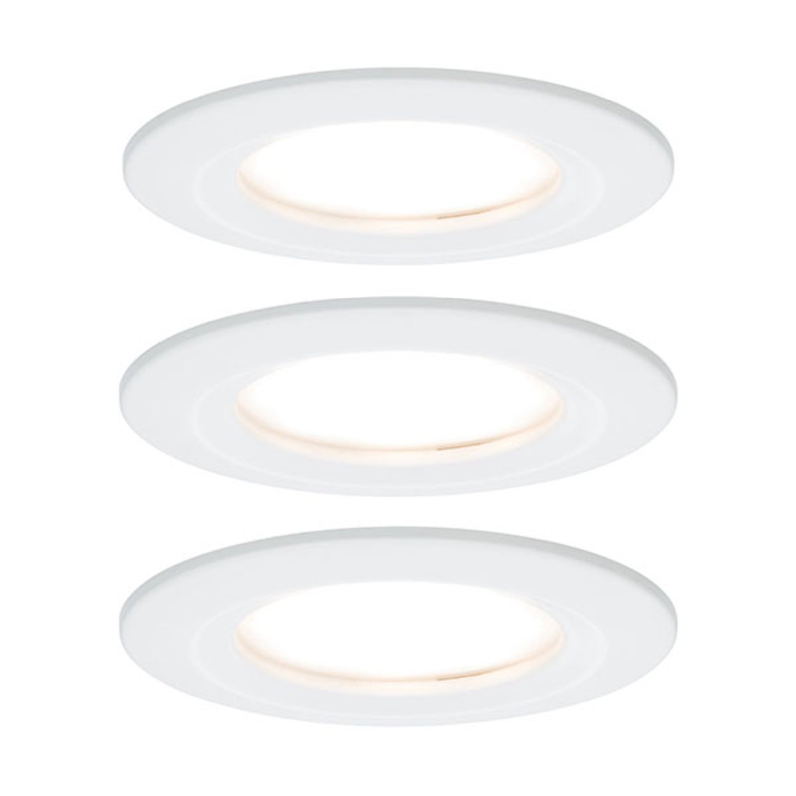Paulmann Nova LED ugradna svjetiljka set od 3 fiksna, bijela