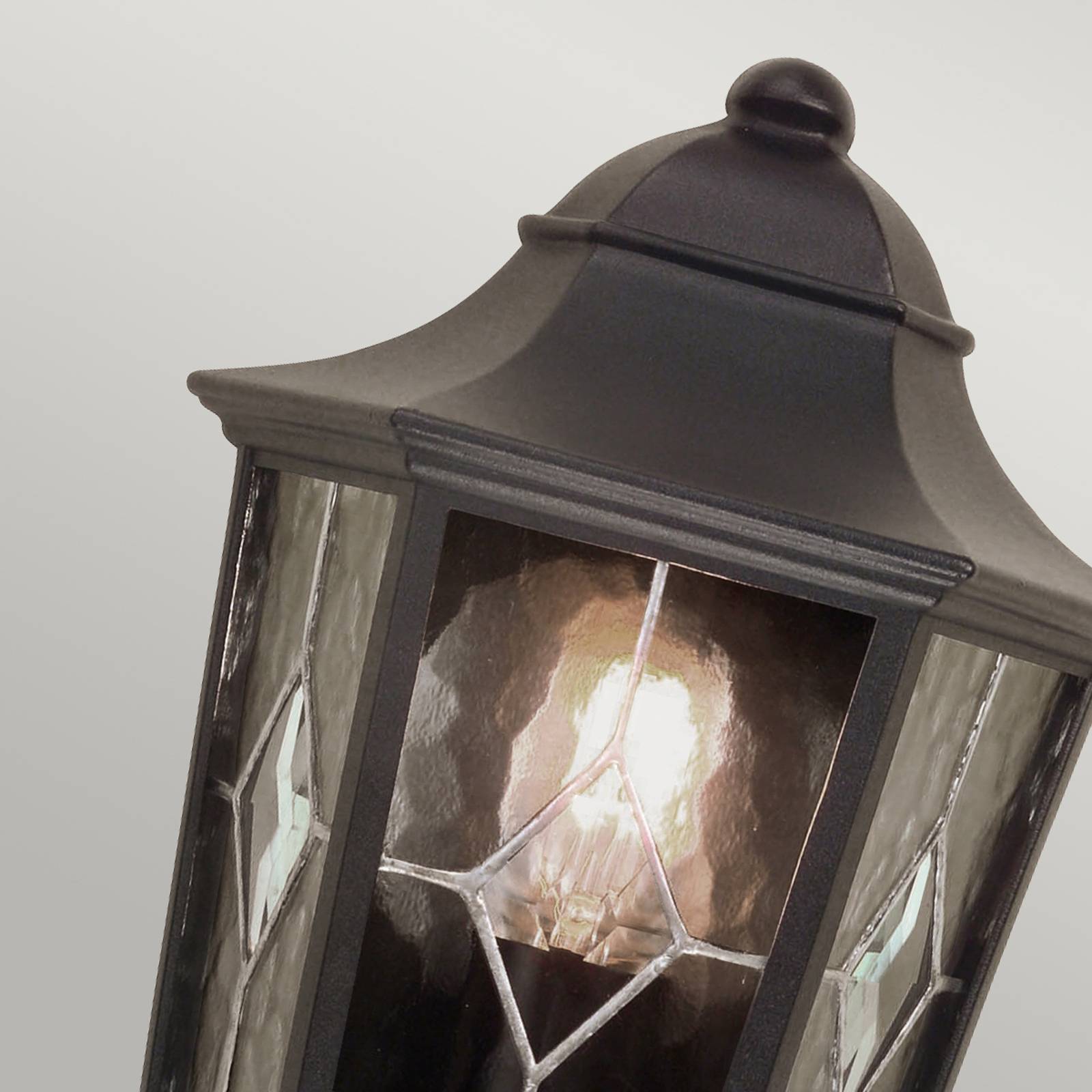 Image of Elstead Applique d’extérieur Norfolk, demi-lanterne, noire 5024005415305