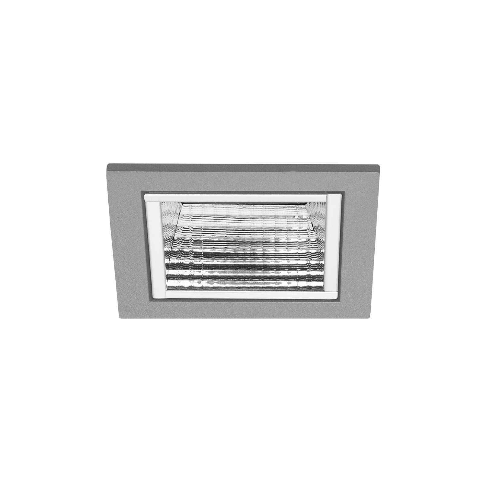 BRUMBERG Apollo Micro facettiert, eckig, DALI, 3000 K silber