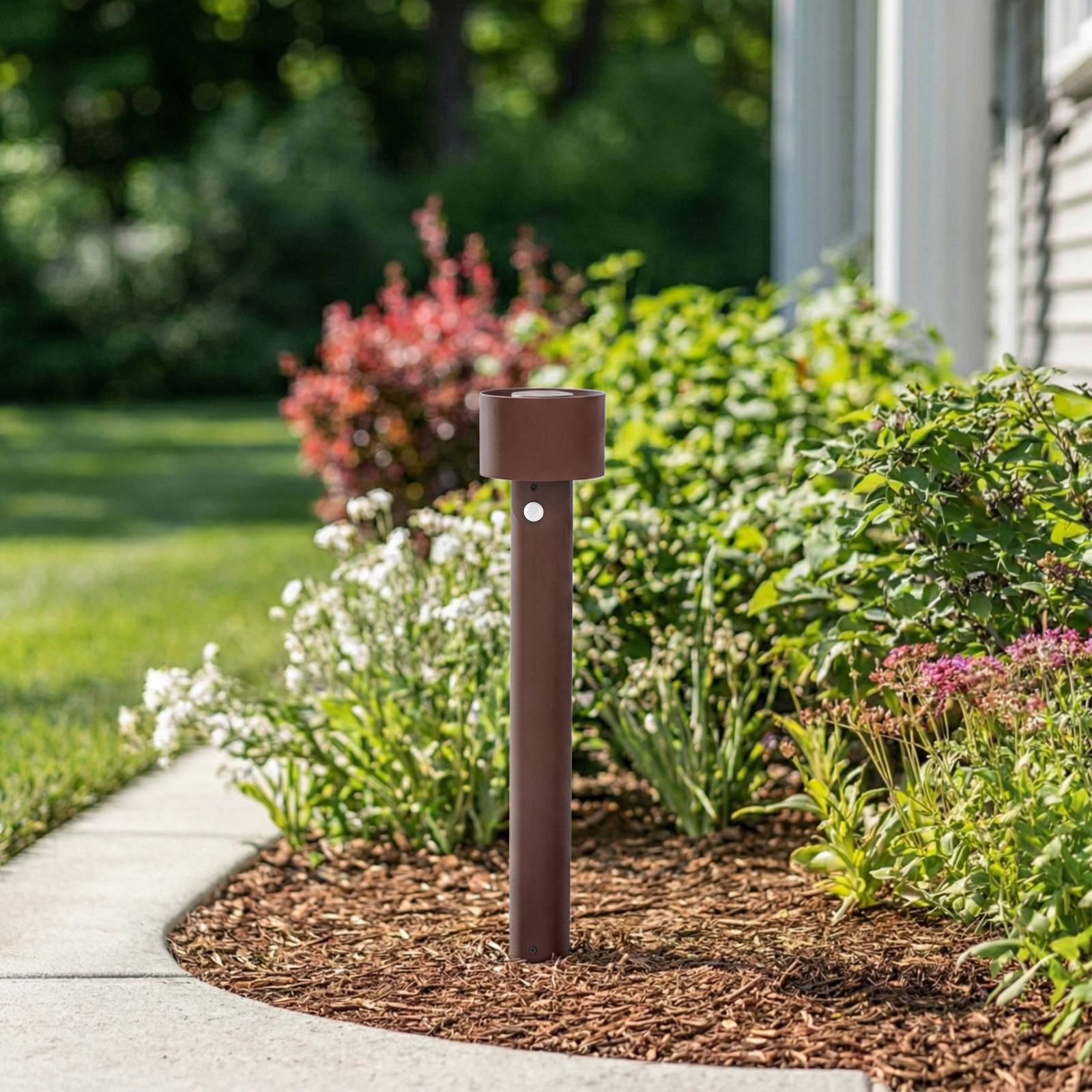  Arcchio Arcchio Milten Led Path Light, 65 Cm, Rust, Ip65, Sensor 