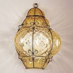 Classic - handmade wall lamp in amber