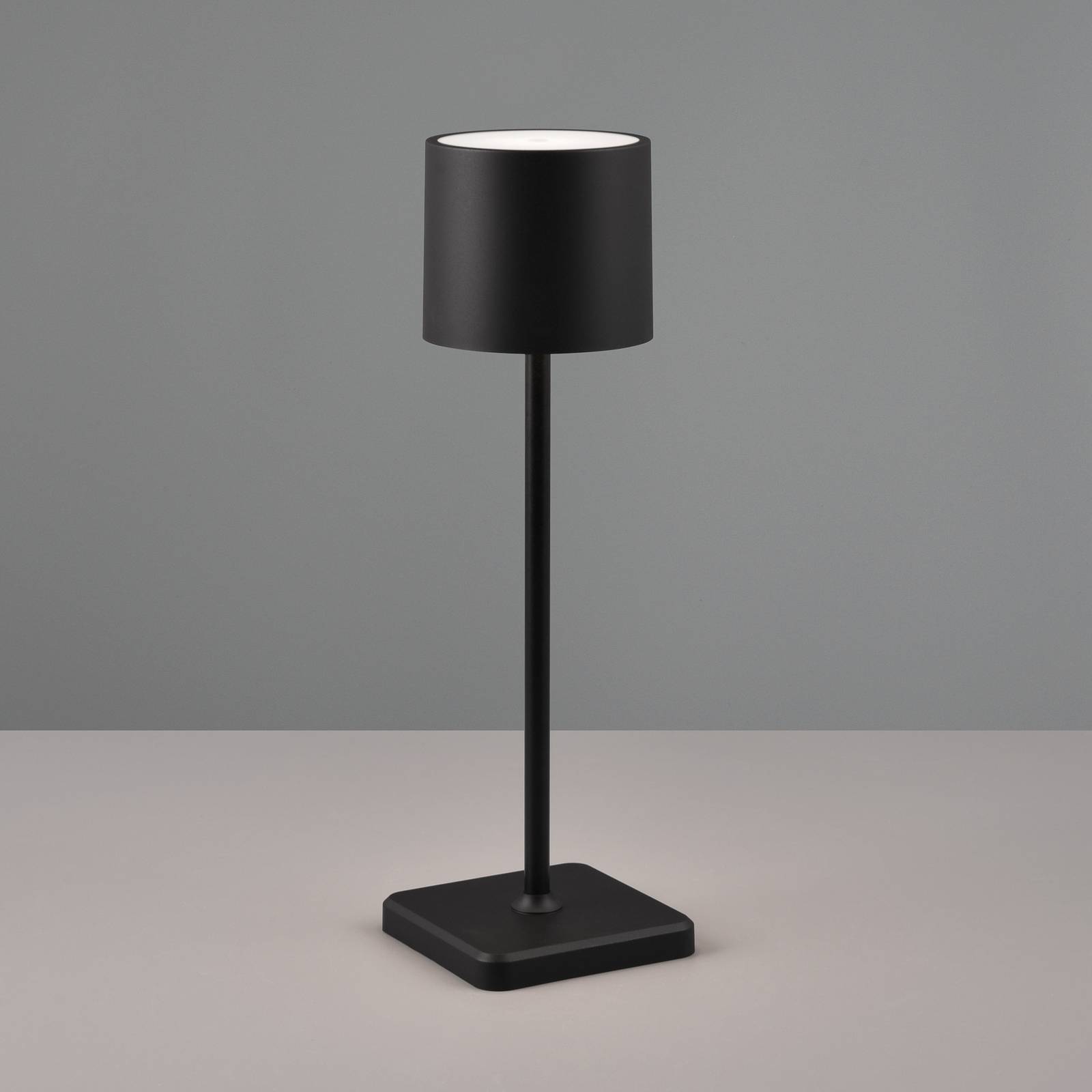 Levně LED stolní lampa Fernandez, stmívač a CCT černá