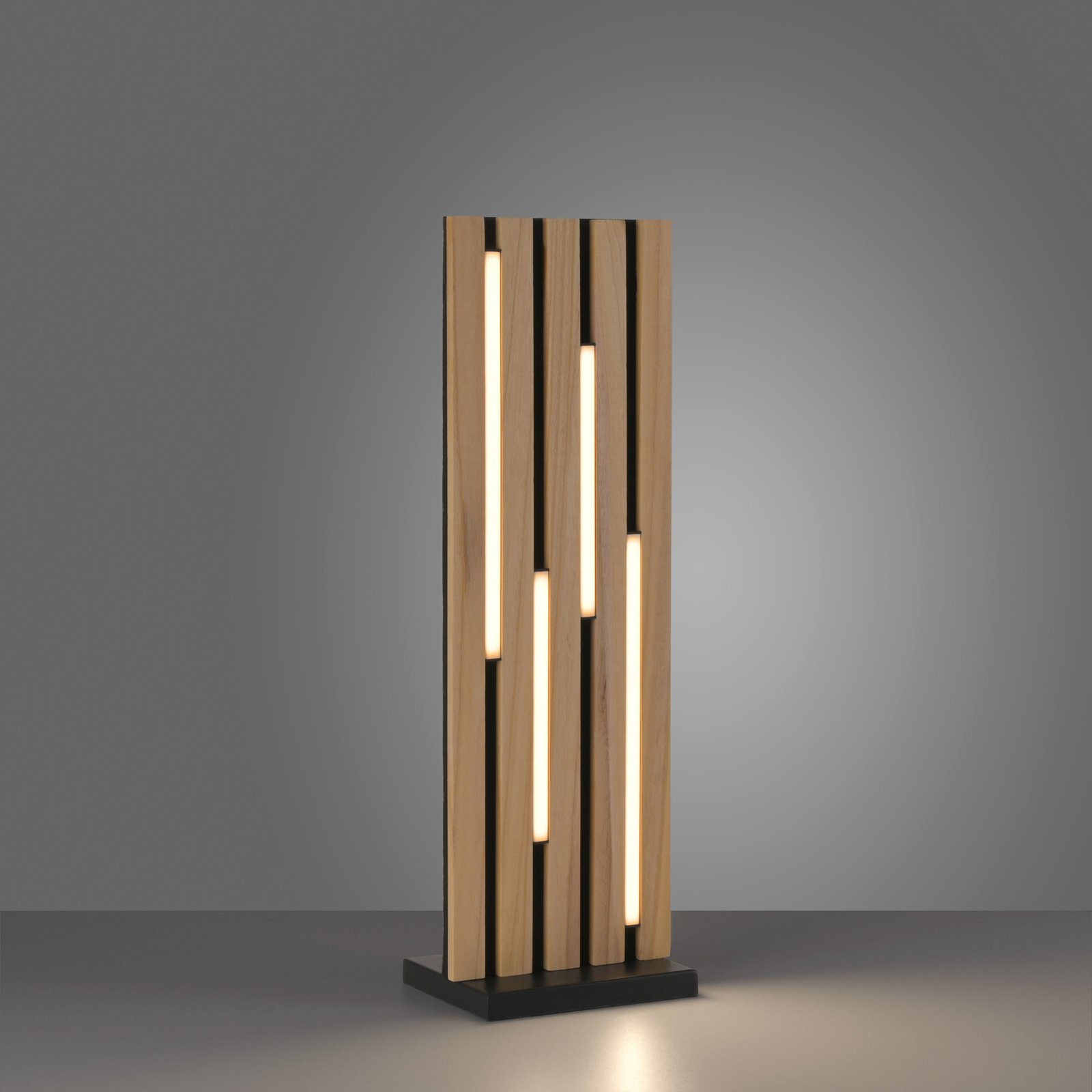 Paul Neuhaus Smart LED stalinis šviestuvas Q-Acoustic wood aukštis 60 cm