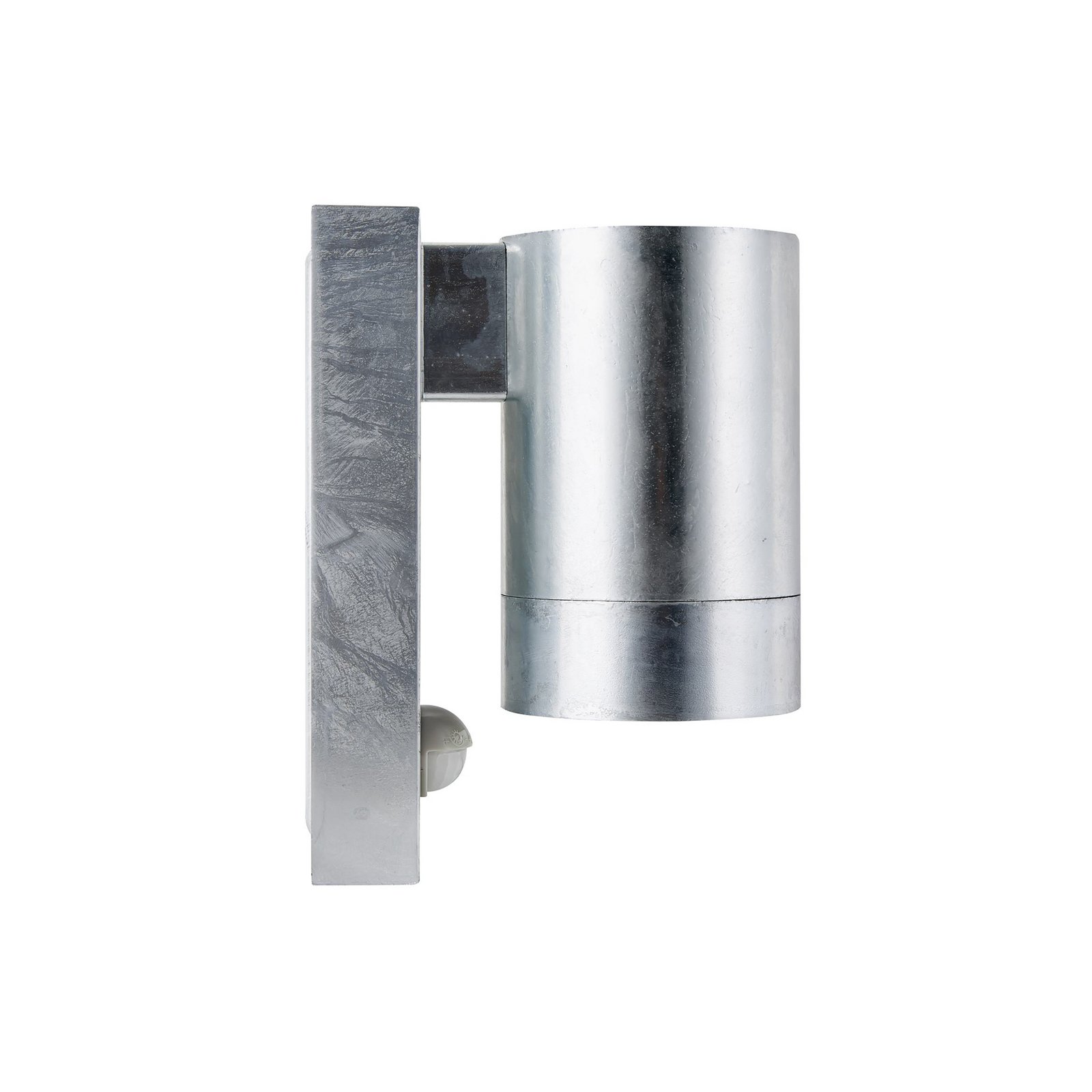 Tin Maxi Sensor outdoor wall light, galvanised, steel, IP54, GU10