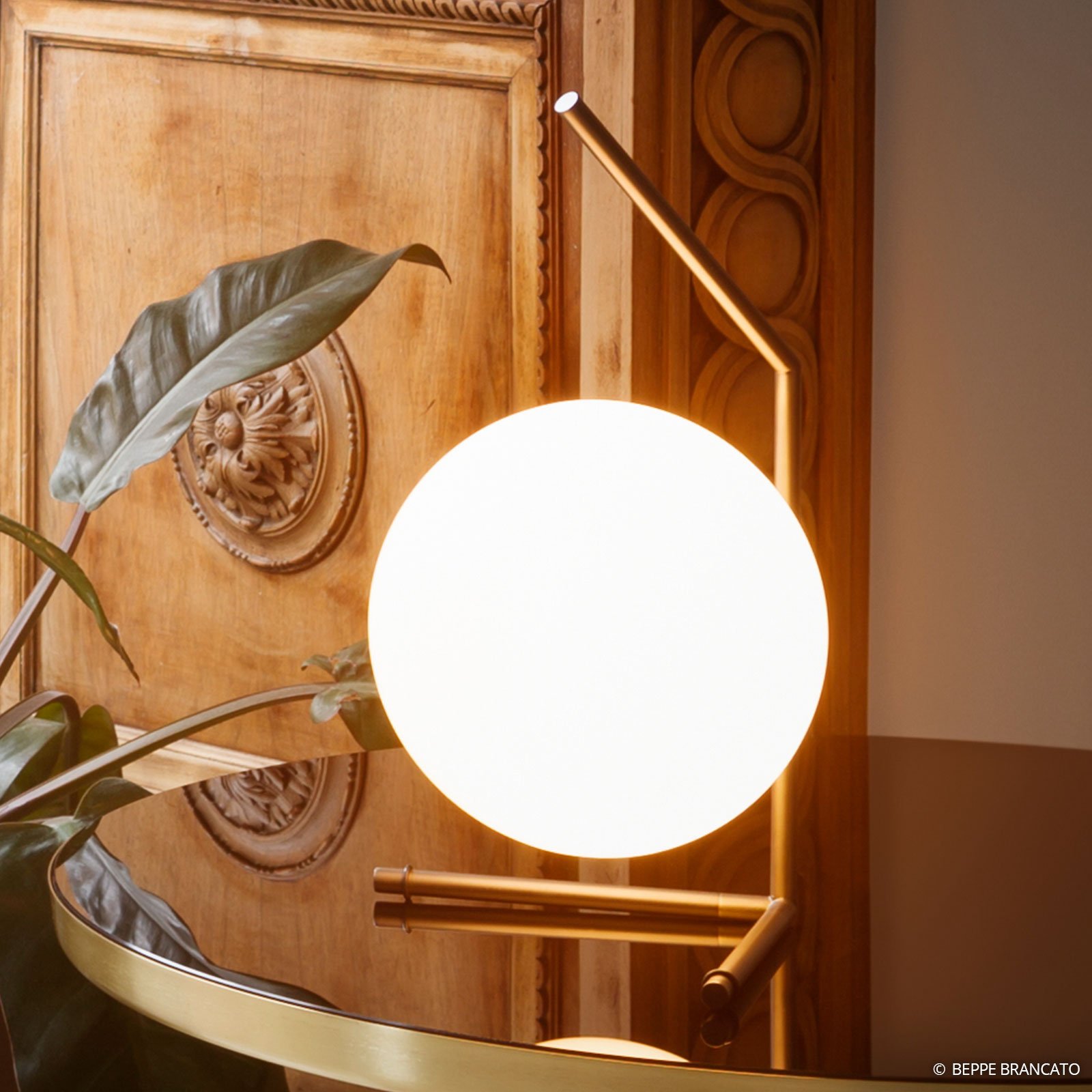 IC T1 Bordslampa Low Mässing - Flos