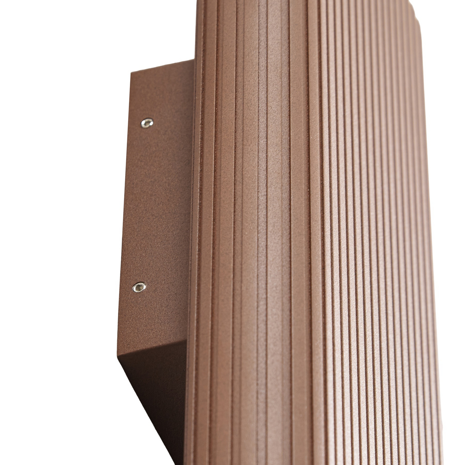 Kinkiet zewnętrzny LED Raija, ciemnobrązowy, 40 cm, CCT – Lucande
