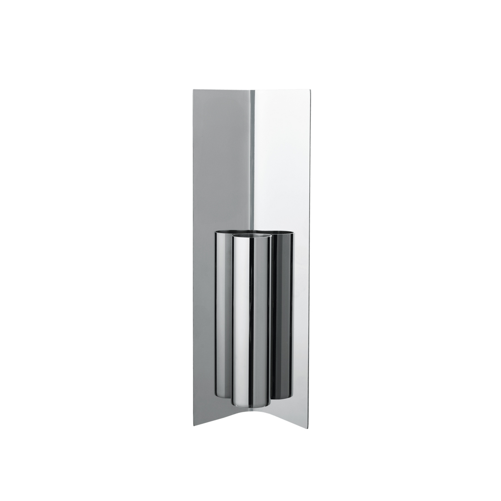 Eddy wall vase, mirror-polished stainless steel - ferm LIVING