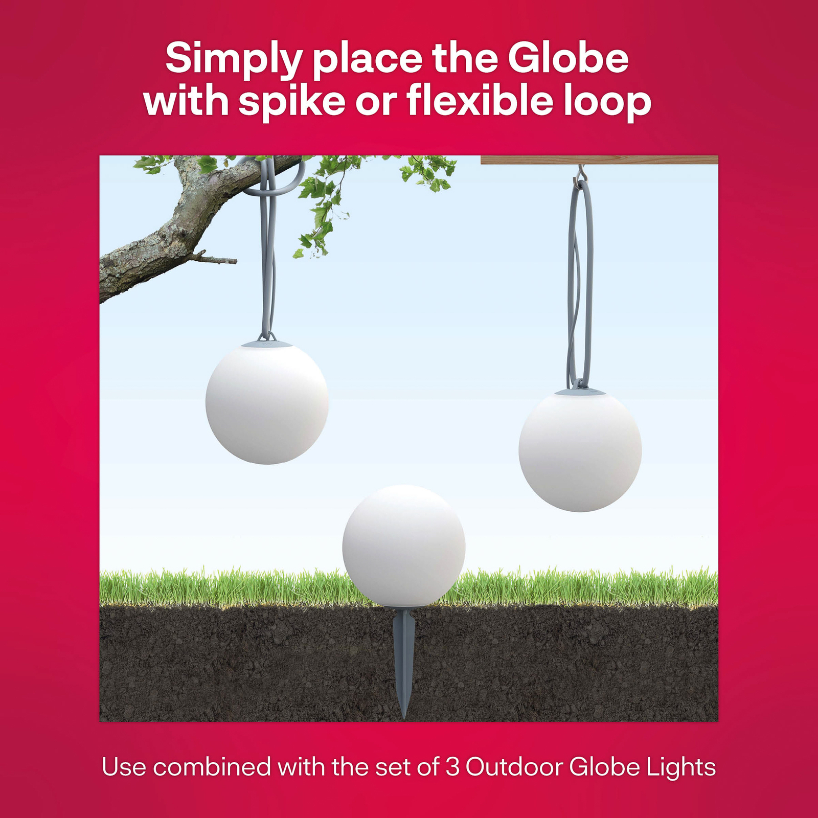 Innr Smart Outdoor Globe Colour-LED-pallo, lisäosa