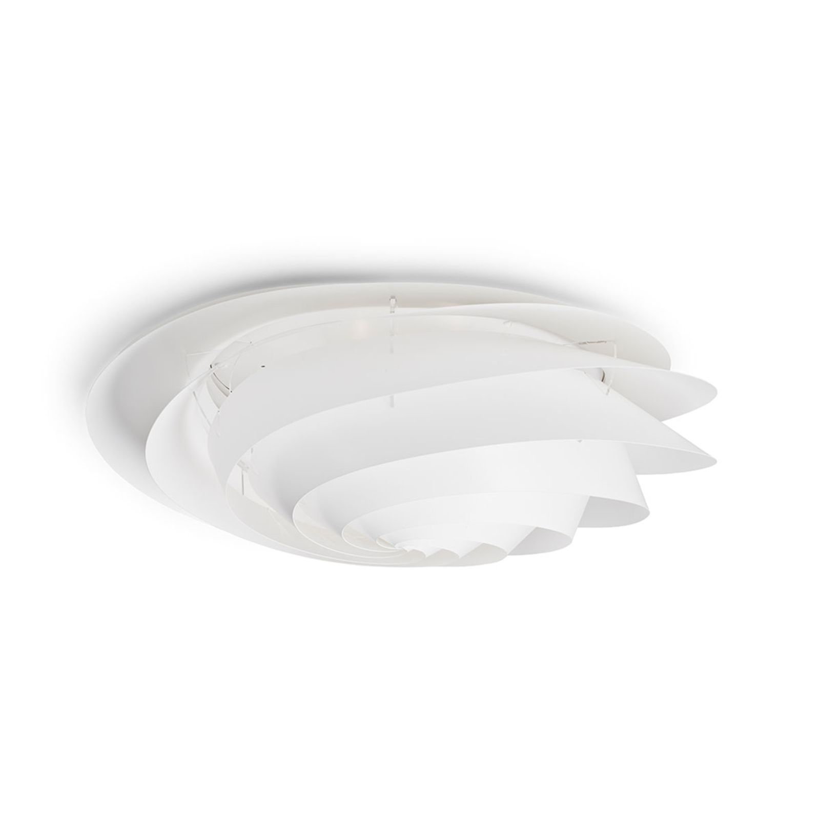 LE KLINT Swirl Medium - vegglampe med LED, hvit