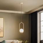 Samba hanglamp, 1-lamp, beige/wit