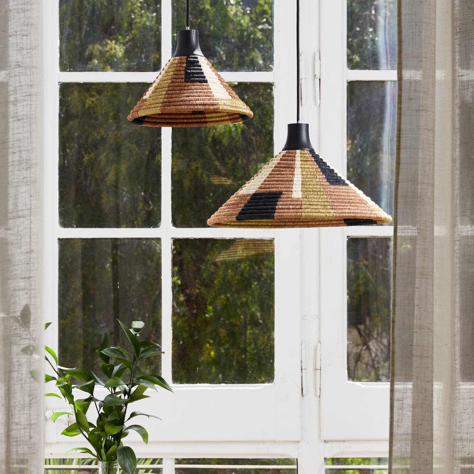 Forestier Parrot żyrandol XS, brązowy