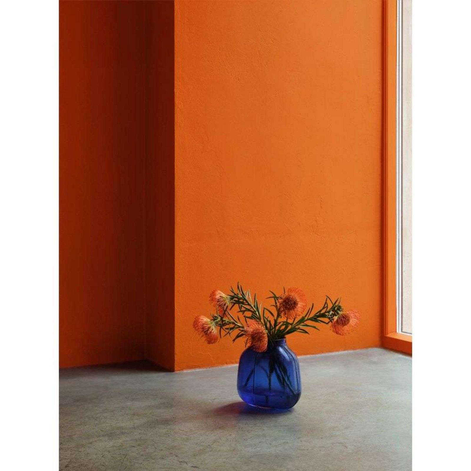 Step Vase H23 Blue - Normann Copenhagen